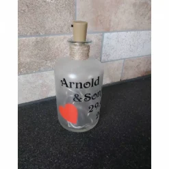 Leuchtflasche LED Paar personalisiert