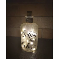 Leuchtflasche LED Schön, dass es dich gibt