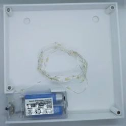 Leuchtkasten Pinguin "Name" mit süßen Details, später austauschbar (wächst mit), auf Bestellung