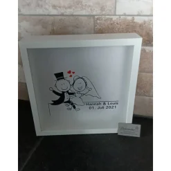 Leuchtrahmen "Hochzeitspaar"