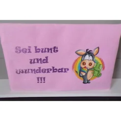 LGBTQ Esel Federmäppchen in Regenbogenfarben – Witziges Mäppchen für Schule & Kosmetik