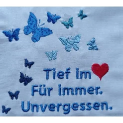 Lichtersäckchen, Trauerlicht, Erinnerungslicht - Tief im Herzen. Für immer. Unvergessen - Gedenklicht,