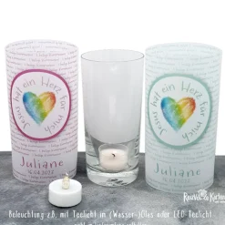 Lichthülle zur Kommunion - Jesus hat ein Herz für mich (2)