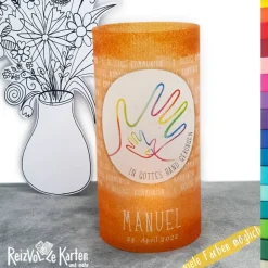 Lichthülle zur Kommunion - In Gottes Hand geborgen