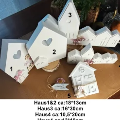 Lichthäuser weiß modern nordisch in div. Formen & Größen skandinavische Wohn-Deko handgemacht Auswahl aus 5 Typen