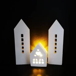 Lichthäuser, Windlicht, Keramik, nordisches Dekor, Auswahl