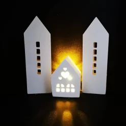 Lichthäuser, Windlicht, Keramik, nordisches Dekor, Auswahl