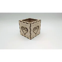 Lichtmoment – Personalisiertes 3D-Teelicht-Display aus Holz mit Gravur