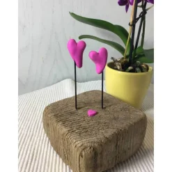 Liebe auf Treibholz, Herzen auf Schwemmholz, Liebe, Hochzeit, Valentinstag