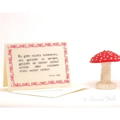 Liebe individuelle Klappkarte schöner Spruch Victor Hugo