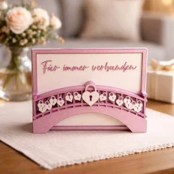 Liebesschloss-Brücke (Selbststehende 3D-Karte)