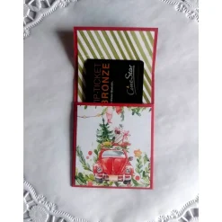 Liftkarte, Geldgeschenkverpackung, Geldscheinverpackung, Gutscheinverpackung für Weihnachten