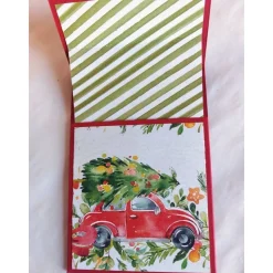 Liftkarte, Geldgeschenkverpackung, Geldscheinverpackung, Gutscheinverpackung für Weihnachten