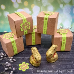 Lindt Osterhase Geschenkschachtel - Ostergeschenk, Mitbringsel, Ostern, Gastgeschenk, Osterdeko, personalisiert.