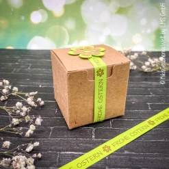 Lindt Osterhase Geschenkschachtel - Ostergeschenk, Mitbringsel, Ostern, Gastgeschenk, Osterdeko, personalisiert.