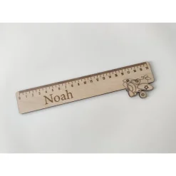 Lineal mit Namen Holzlineal Schule Einschulung Schulkind verschiedene Motive