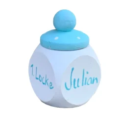 Lockendose,Holzdose mit Schraubverschluss   „Fuchs“