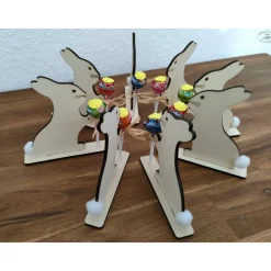 Lolli-Halter Osterhase aus Holz