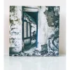 Lost Place, marode, verlassenes Haus, Villa, Foto auf Holz, im Quadrat, 10 x 10 cm