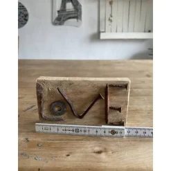 Love kleines Holzschild mit Botschaft, Upcycling, Spruchschild, kleines Geschenk