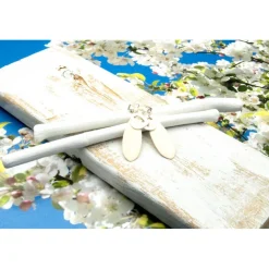 Lässige elegante Ohrhänger aus Emaille & Silber in Weiß – Geschenkidee für Frauen