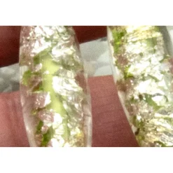 Lässige kleine Ohrhänger aus Glas & Silber in grün – Geschenkidee, Brautschmuck für Frauen