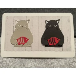 Lustige Grußkarte, Handarbeit mit Umschlag, Motiv: Katze, Kater