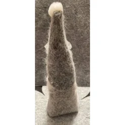 Lustiger Deko Wichtel, Advent, Weihnachten, ca 27 cm hoch, silber rot, grau