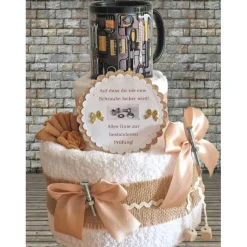 Lustiges Geschenk zur bestandenen Prüfung – Originelle Tasse & Handtuchtorte für Männer