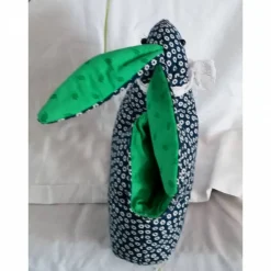 Lustiges Hasen- Täschchen mit Reißverschlussfach