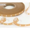 1m (1EUR/m) Webband Tannenbaum gold/weiß 9mm Händisch-Design