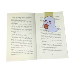 Magnetisches Lesezeichen „Kleiner Geist mit Kürbis