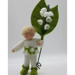 Maiglöckchen Junge - Jahreszeitentisch - Waldorf Art - handgefertigte ,einzigartige Blumenkinder - Art.Nr.FR6
