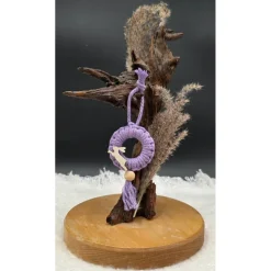 Makramee Anhänger mit Hasenmotiv aus Holz & Quaste | Ostern | Handmade | Einzeln oder 3er-Set