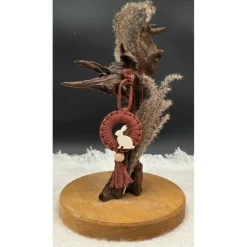 Makramee Anhänger mit Hasenmotiv aus Holz & Quaste | Ostern | Handmade | Einzeln oder 3er-Set