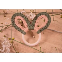 Makramee Hasenohren verspielte Oster-Deko & Serviettenring – Handgemacht und vielseitig