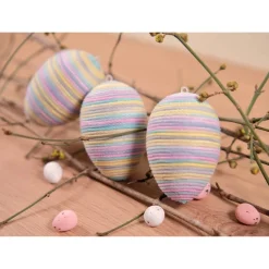 Makramee Ostereier in Pastelltönen – Handgemachte farbenfrohe Frühlingsdeko für das Osterfest