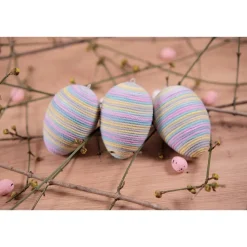 Makramee Ostereier in Pastelltönen – Handgemachte farbenfrohe Frühlingsdeko für das Osterfest