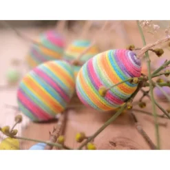Makramee Ostereier Rainbow – farbenfrohe Frühlingsdeko für dein Osterfest