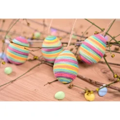 Makramee Ostereier Rainbow – farbenfrohe Frühlingsdeko für dein Osterfest