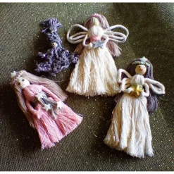 Makramee Weihnachtsengel – Personalisierte Hängedekoration & Geschenkanhänger