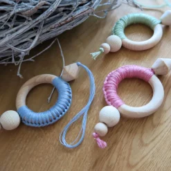 Makramee Weihnachtsschmuck - Weihnachtsbaum Anhänger