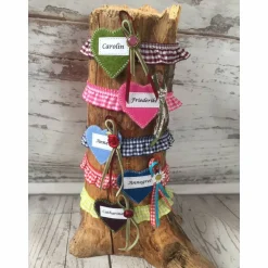 Maßkrug-Strumpfband, Maßkrug-Band, Krug-Band Markierungsband, Namensträger zünftig kariert Trachtenhut Wiesn-give-away