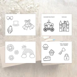Malbuch für Kinder | Hochzeit Unterhaltung für Kinder | 20 Seiten mit Ausmalbildern | Digitale Datei PDF | DIY