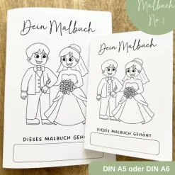 Malbuch Nr.1 | Malbuch Hochzeit für Kinder | Mal- & Aktivitätenbuch | Rätselspaß | Unterhaltung Kinder Hochzeit | DIN A5