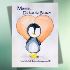 Mama, Du bist die Beste - Postkarte | Danke | Muttertag | jederzeit