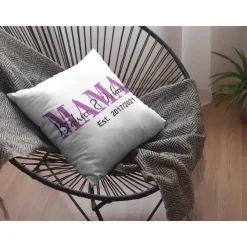 Mama Geschenk Kissen mit Namen | Mama EST | Geschenk Muttertag personalisiert