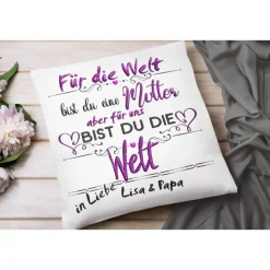 Mama Geschenk Kissen mit Namen | Beste Mama | Personalisiertes Geschenk Mutter