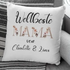 Mama Geschenk Personalisiertes Kissen für beste Mama | Muttertags Geschenke
