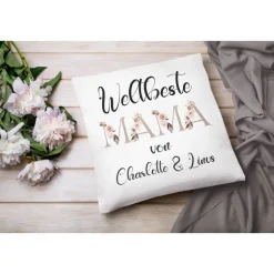 Mama Geschenk Personalisiertes Kissen für beste Mama | Muttertags Geschenke